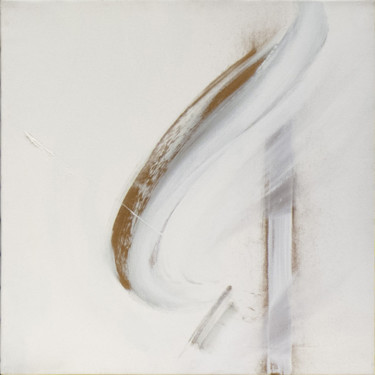 Pittura intitolato "2020-Blanc-bronzeN°…" da Corine Sylvia Congiu, Opera d'arte originale, Acrilico Montato su Telaio per ba…