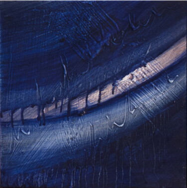 Pittura intitolato "2016-12-BLEU de PRU…" da Corine Sylvia Congiu, Opera d'arte originale, Acrilico