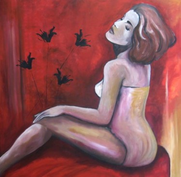 Painting titled "Laetitia" by Corine Belec, Original Artwork