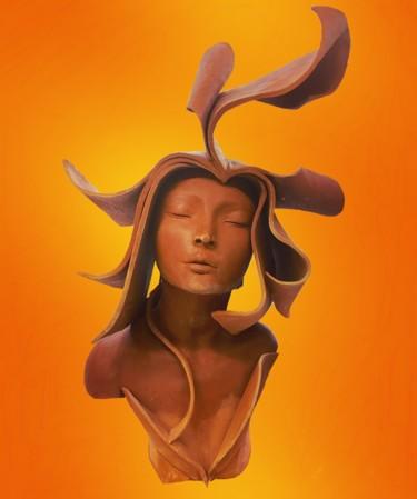 Sculpture intitulée "Calliope" par Corine Dardel, Œuvre d'art originale