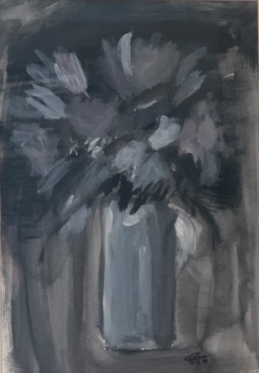 Malarstwo zatytułowany „bouquet 2” autorstwa Corinne Cauquil, Oryginalna praca, Akryl