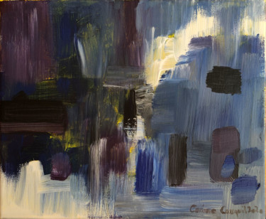 Malerei mit dem Titel "ciel d'orage" von Corinne Cauquil, Original-Kunstwerk, Acryl