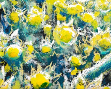 Painting titled "Sonnenblumen" by Corinne Courlet (Artcolorsimages), Original Artwork, Gouache