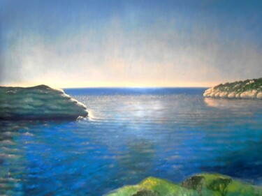 Painting titled "The happy cove" by Corinne Courlet, Original Artwork, Oil