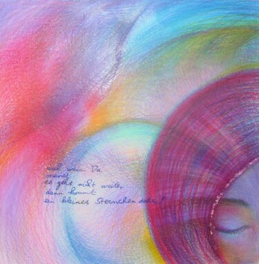 Dessin intitulée "Auch wenn Du meinst…" par Corinne Courlet, Œuvre d'art originale, Crayon