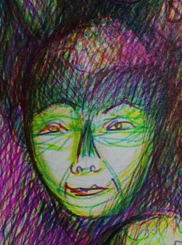 Drawing titled "Old Soul / Alte See…" by Corinne Courlet, Original Artwork, Ink