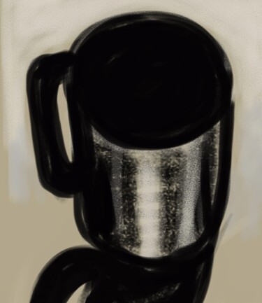 Digital Arts titled "MATO Becher mit Dec…" by Corinne Courlet, Original Artwork, Digital Painting