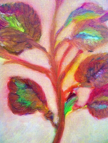 Arts numériques intitulée "Foliage for Happine…" par Corinne Courlet, Œuvre d'art originale, Huile
