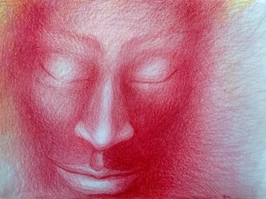 Dessin intitulée "Courage for You" par Corinne Courlet, Œuvre d'art originale, Crayon