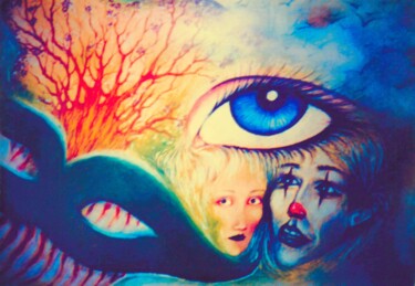 Peinture intitulée "Rêve" par Corinne Courlet, Œuvre d'art originale, Pastel