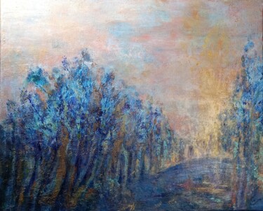 Картина под названием "B. Forest" - Corinne Foucouin, Подлинное произведение искусства, Масло Установлен на Деревянная рама…