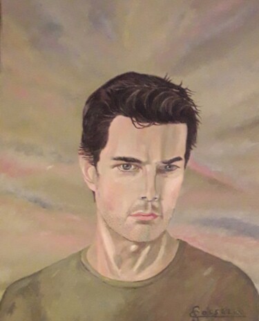 Malerei mit dem Titel "Tom CRUISE" von Corinne Gosselin, Original-Kunstwerk, Öl