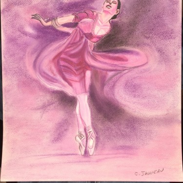 Dessin intitulée "Danseuse pastel" par Corinne Jauneau, Œuvre d'art originale, Pastel