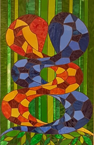 Escultura intitulada "ENLASSÉS" por Corinne Lelaumier, Obras de arte originais, Mosaico