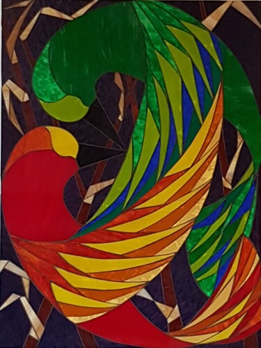 Scultura intitolato "NOUS" da Corinne Lelaumier, Opera d'arte originale, Mosaico