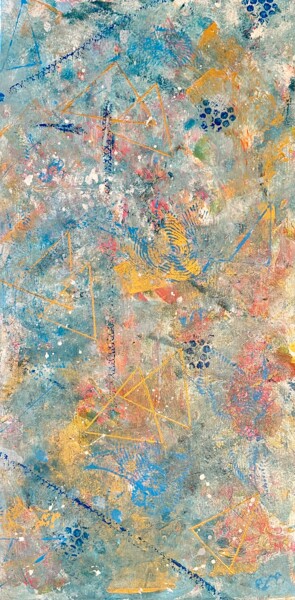 Картина под названием "Graffitis" - Corinne Levenez, Подлинное произведение искусства, Акрил Установлен на Деревянная рама д…