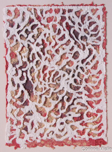Textile Art titled "Claustra" by Corinne Mislin, Original Artwork, Thread