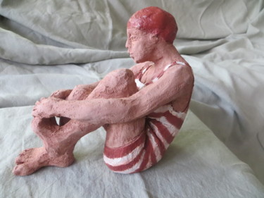 Sculpture intitulée "sous-son-pied.jpg" par Corinne Pleindoux, Œuvre d'art originale