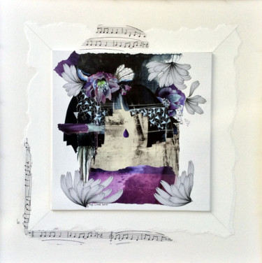 Collages getiteld "Purple rain" door Corinne Of The Wood, Origineel Kunstwerk