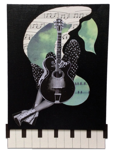 「Sound of music」というタイトルのコラージュ Corinne Of The Woodによって, オリジナルのアートワーク