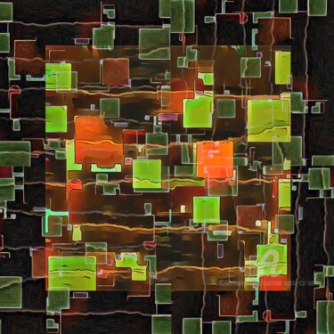Dessin intitulée "couleurs d'automne" par Corinne Sassi (Cjr sassi), Œuvre d'art originale, Travail numérique 2D