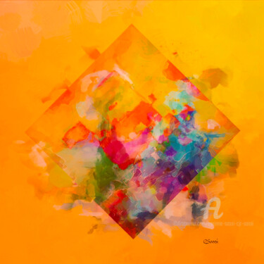 Digitale Kunst mit dem Titel "sassicolordayv3" von Corinne Sassi (Cjr sassi), Original-Kunstwerk, Digitale Malerei