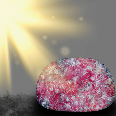 Digitale Kunst mit dem Titel "Gemstone Under the…" von Corinne Thompson, Original-Kunstwerk, 2D digitale Arbeit