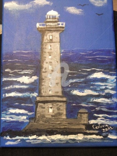 Painting titled "phare" by Coco, Original Artwork