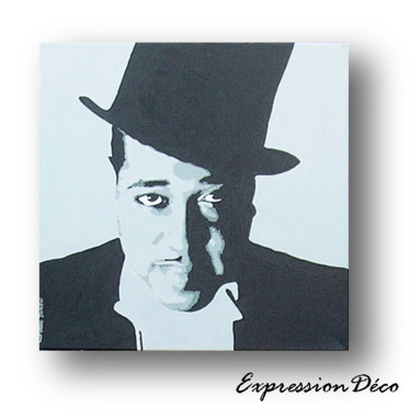 Peinture intitulée "Duke Ellington" par Corinne Duran, Œuvre d'art originale, Huile
