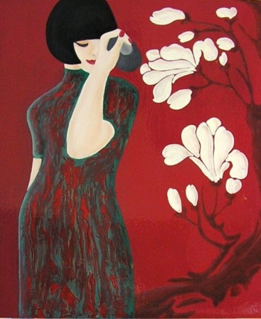 Peinture intitulée "Kelin" par Corinne Duran, Œuvre d'art originale, Huile