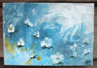 Peinture intitulée "Fleurs" par Corinne Lasséré, Œuvre d'art originale, Acrylique
