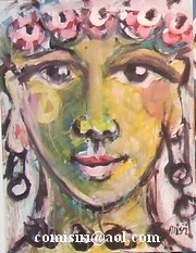 Peinture intitulée "Corinne Misiri Ethn…" par Corinne Misiri, Œuvre d'art originale