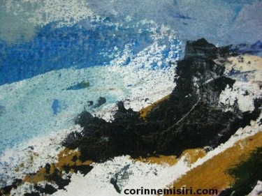 Peinture intitulée "Paysage en Provence…" par Corinne Misiri, Œuvre d'art originale, Huile