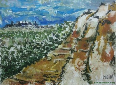 Painting titled "Les Ptites Rivières…" by Corinne Misiri, Original Artwork