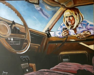 Картина под названием ""Communication d in…" - Corinne Saboureux, Подлинное произведение искусства, Масло