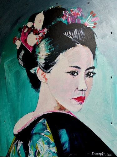 Malarstwo zatytułowany „Im Soo Hyang” autorstwa Philippe Cormault, Oryginalna praca, Akryl