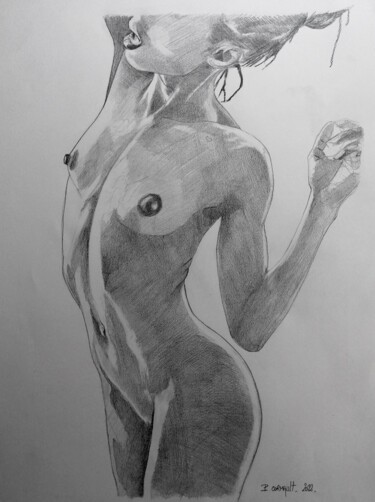 Drawing titled "Nancy Some" by Philippe Cormault, Original Artwork, Graphite