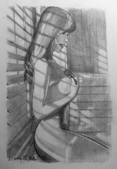 Drawing titled "Chen Jiaxi" by Philippe Cormault, Original Artwork, Graphite