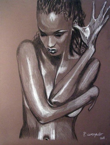 Dessin intitulée "Tyra Banks" par Philippe Cormault, Œuvre d'art originale, Autre