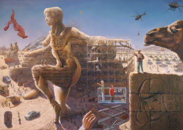 "The Restoration of…" başlıklı Tablo Corné Akkers tarafından, Orijinal sanat, Petrol Ahşap panel üzerine monte edilmiş