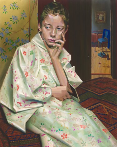 Painting titled "Geesje Kwak (2021)" by Corné Akkers, Original Artwork, Oil