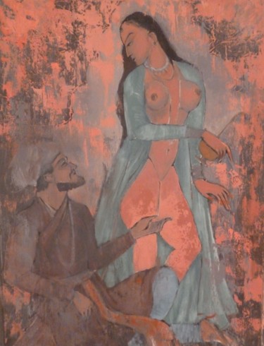 Картина под названием "22-kama-sutra-2-80x…" - Cornelia Margan, Подлинное произведение искусства