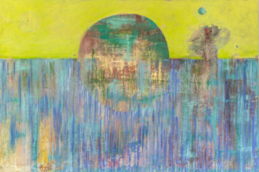 Painting titled "Sun Rise" by Cornelia Petrea, Original Artwork, Acrylic