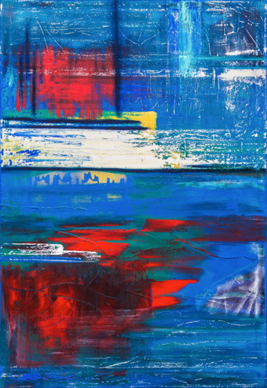 Rebound | 160x110x4cm | Acrylic painting Painting titled "Rebound | 160x110x4…" by Cornelia Petrea, Original Art, Acrylic Mounted on Stretcher frame