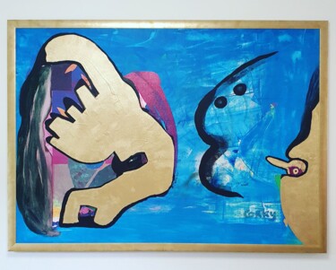 Pittura intitolato "Conceptual Art Twit…" da Cornelia Steckhan Horn Featured Int. Artist, Opera d'arte originale, Acrilico