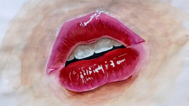 Painting titled "The Kiss" by Cornelius Keagon, Original Artwork, Oil