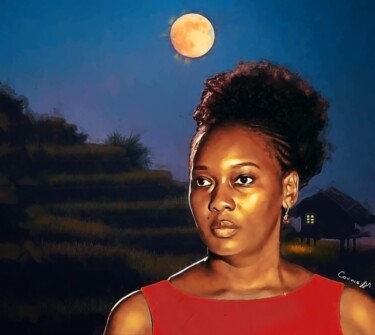 Peinture intitulée "Peace" par Cornelius Mugabi, Œuvre d'art originale, Acrylique