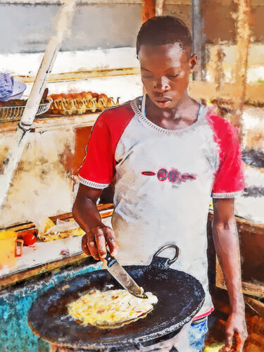 Pittura intitolato "Rolex" da Cornelius Mugabi, Opera d'arte originale, Acrilico