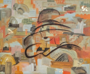 Peinture intitulée "sidonie" par Jocelyne Cornet, Œuvre d'art originale, Huile