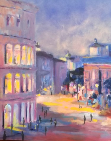 Painting titled "Roma..." by Charles Cornil, Original Artwork, Oil